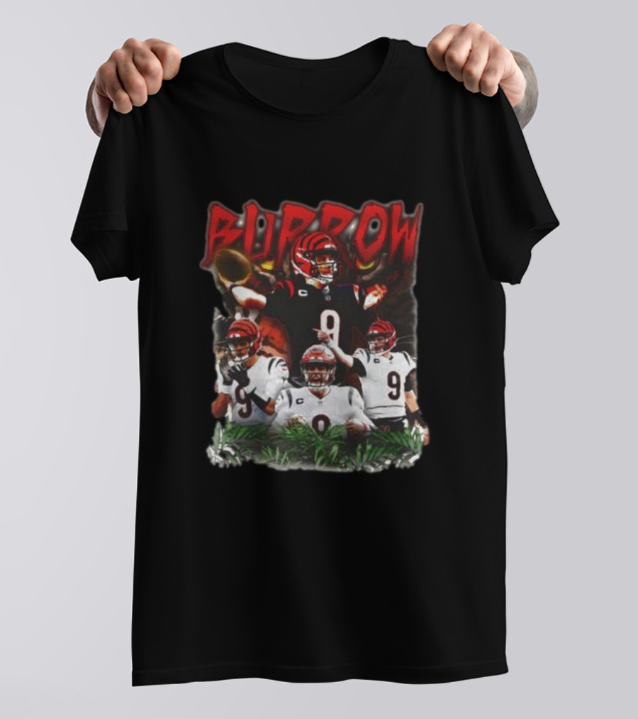 BURROW Bengal Tiger King Football T-Shirt