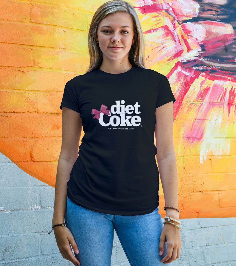 Diet Coke Just For The Taste Of It With Red Bow T-Shirt