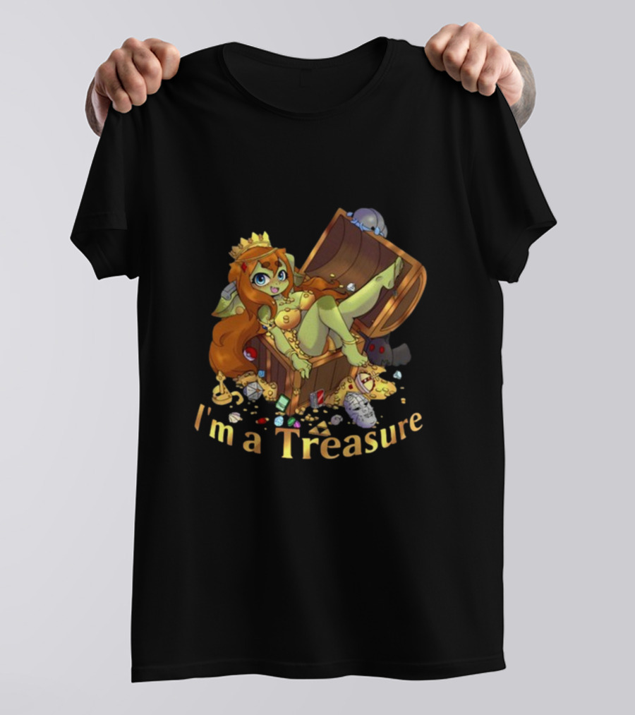 Gob Mode I'm A Treasure Chibi Goblin In Treasure Chest T-Shirt