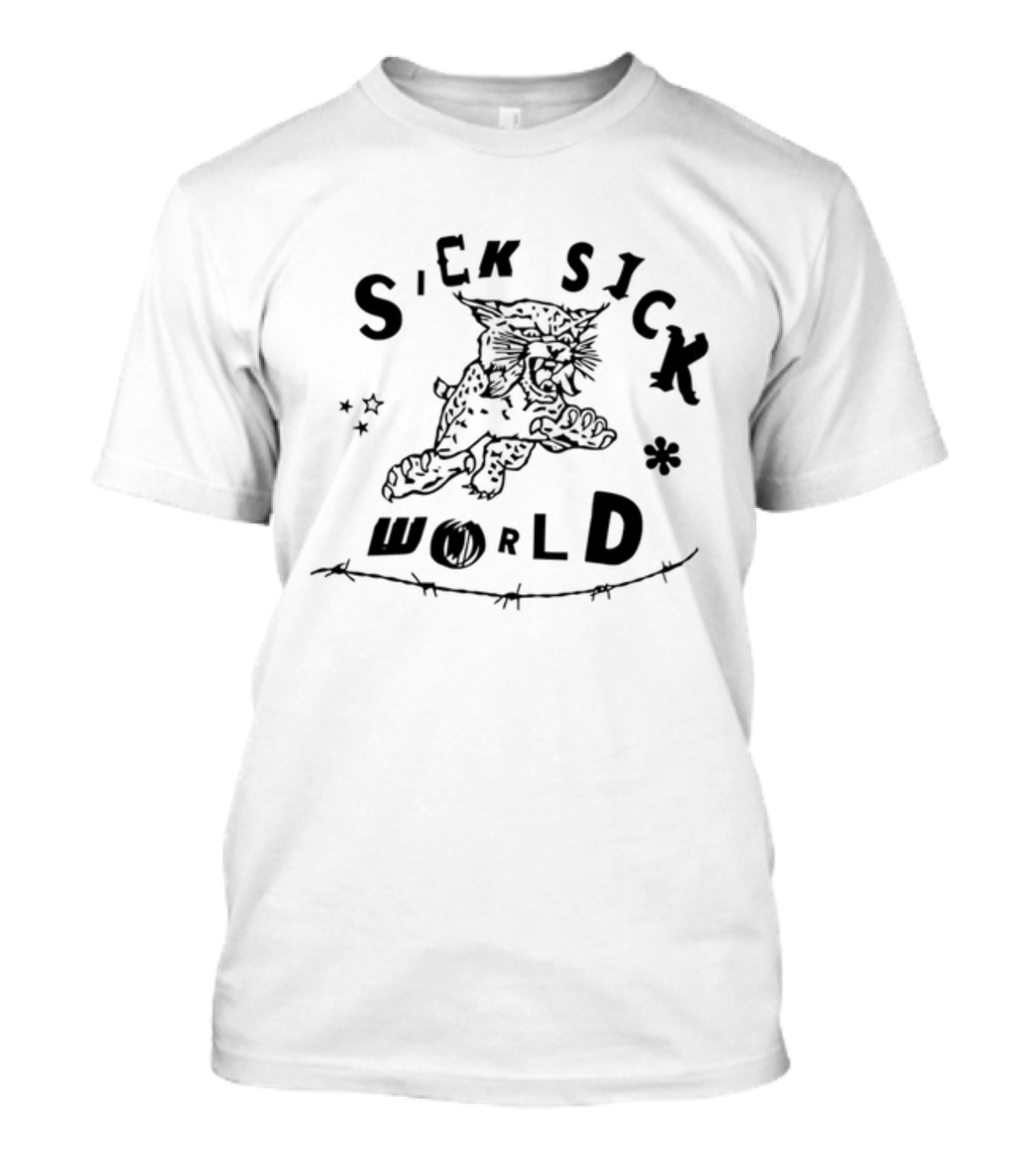 Sick Sick World Lowlvl Tiger Barbed Stars T-Shirt