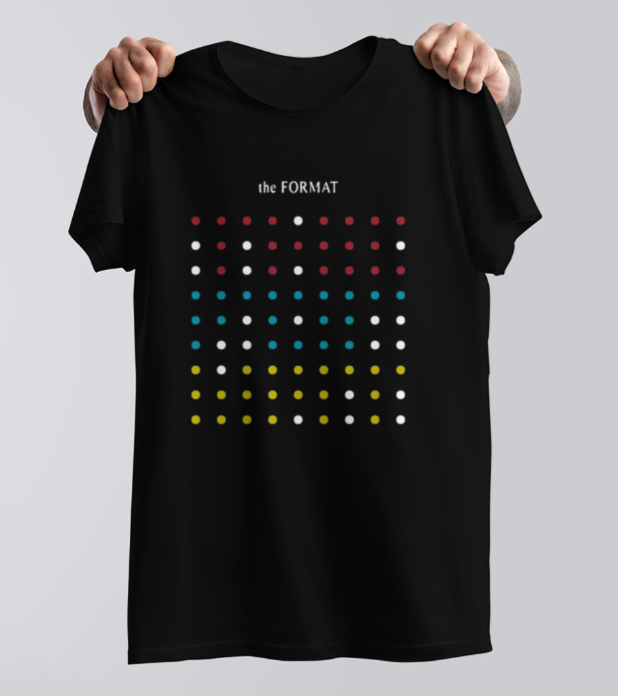 Nateruess X Hello The Format Dots Pattern Red Blue Yellow White T-Shirt