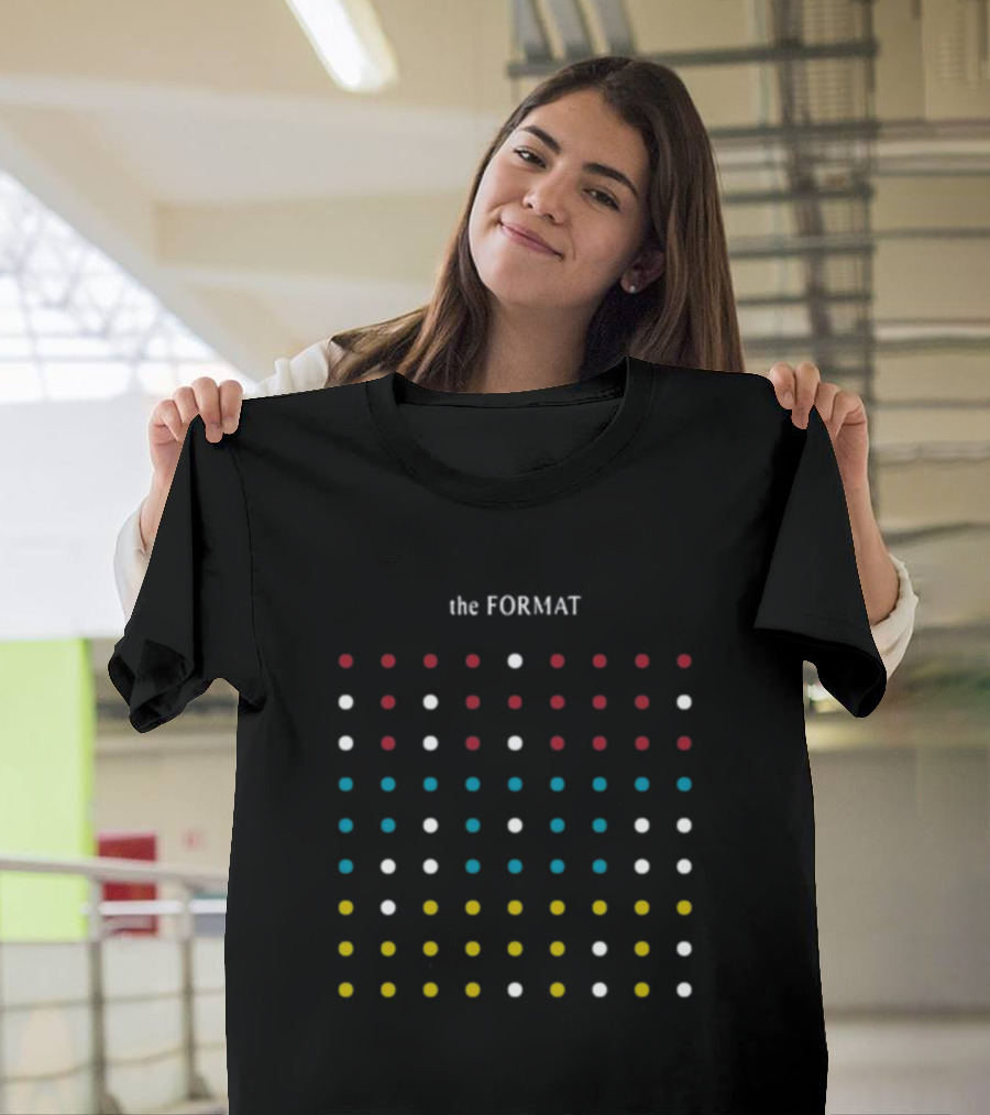 Nateruess X Hello The Format Dots Pattern Red Blue Yellow White T-Shirt