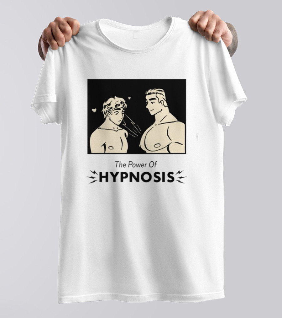 Hypnosis Power With Mesmerized Characters And Heart Symbols T-Shirt