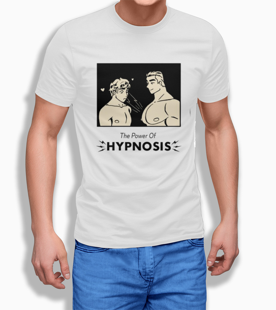 Hypnosis Power With Mesmerized Characters And Heart Symbols T-Shirt