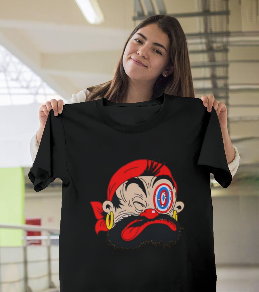 Bluto Sindbad Knockout Cartoon Pirate Target Eye T-Shirt