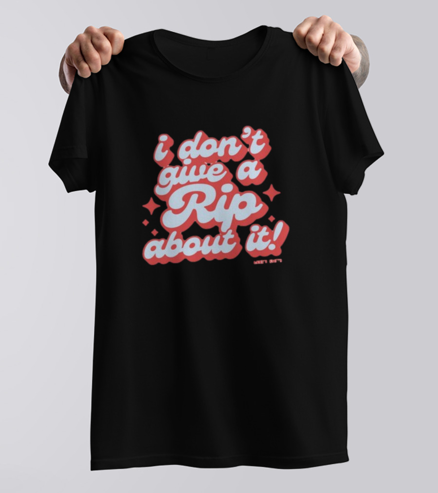I Don't Give A Rip About It Tanner Smith Wavy Retro 70s T-Shirt