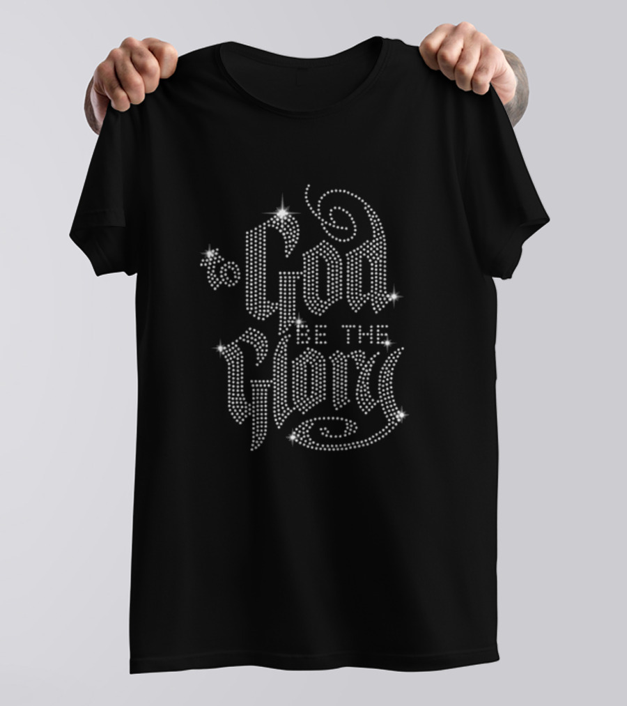 Soulaaangel To God Be The Glory Rhinestone T-Shirt