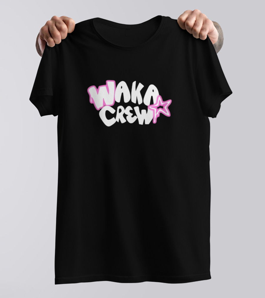 Waka Crew Airbrushed Pink Star T-Shirt