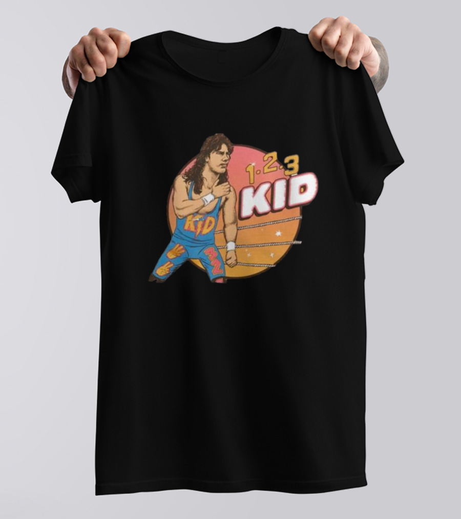 1-2-3 Kid Wrestling Legend Retro Graphics T-Shirt