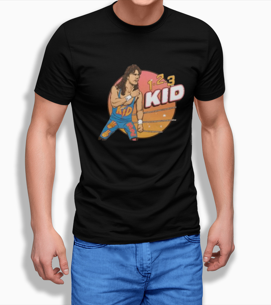1-2-3 Kid Wrestling Legend Retro Graphics T-Shirt