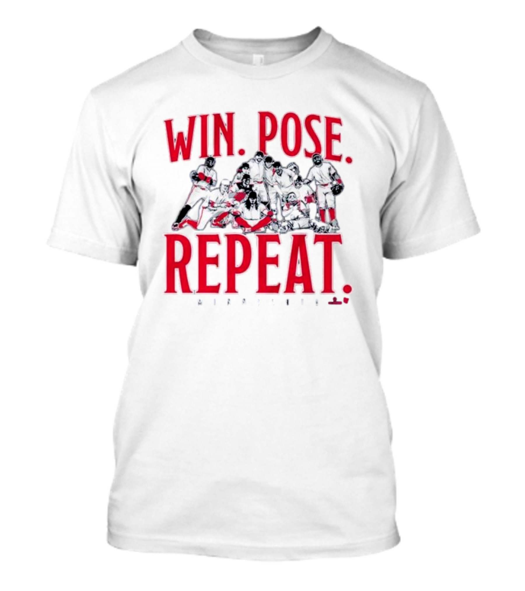 Minnesota Baseball Win Pose Repeat Team T-Shirt