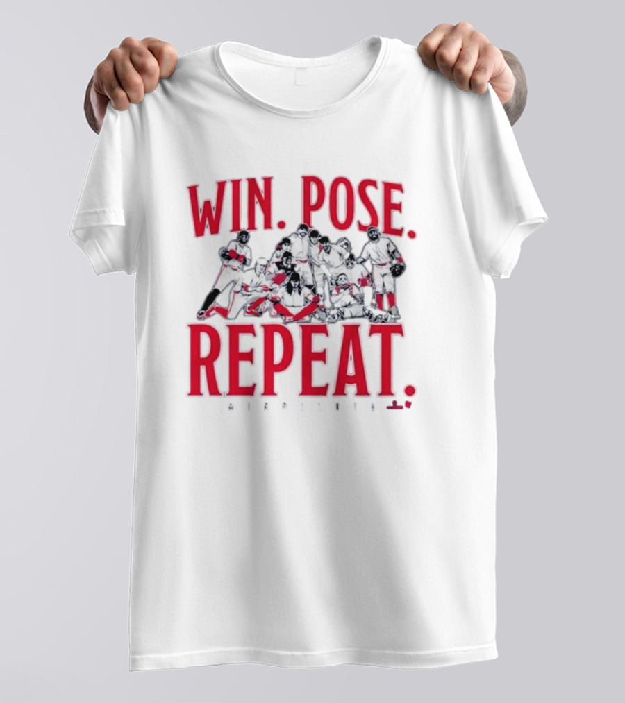 Minnesota Baseball Win Pose Repeat Team T-Shirt