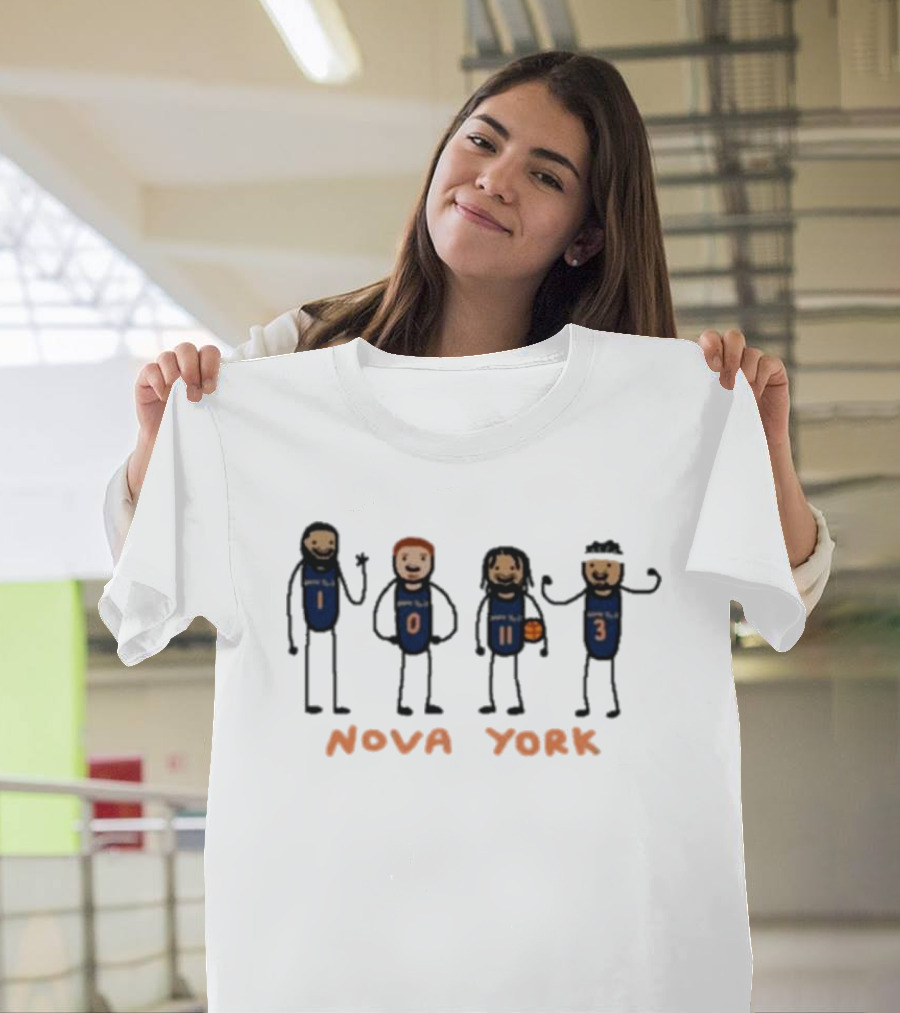 Nova York Basketball Characters Numbers 10 11 3 T-Shirt