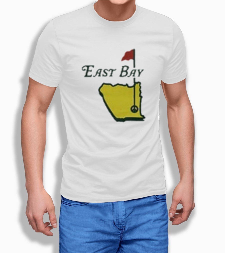 Oaklandish East Bay Golf Map With Flag Hole T-Shirt