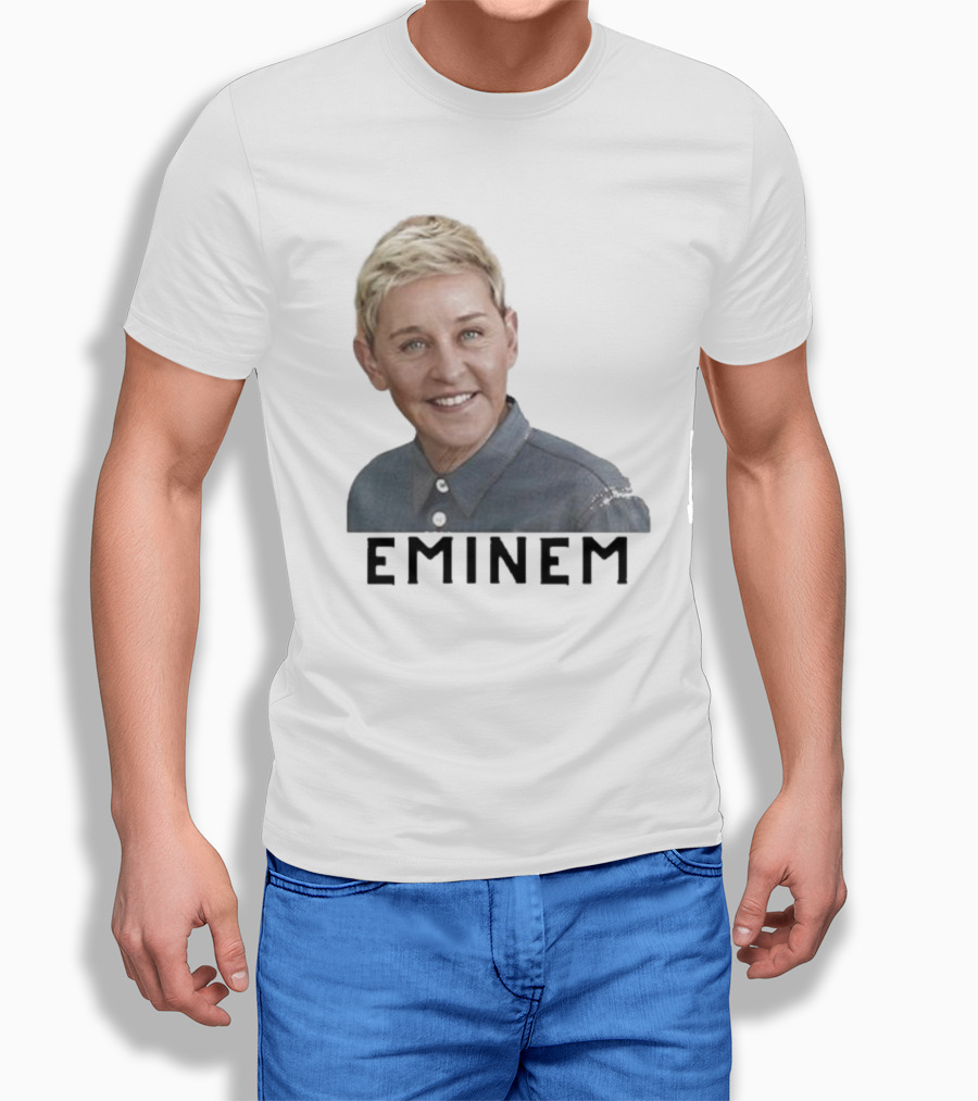 Eminem Ellen Degeneres Face Mashup T-Shirt