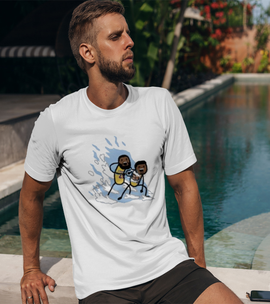 Father And Son Kamehameha Lakers Basketball Fusion T-Shirt