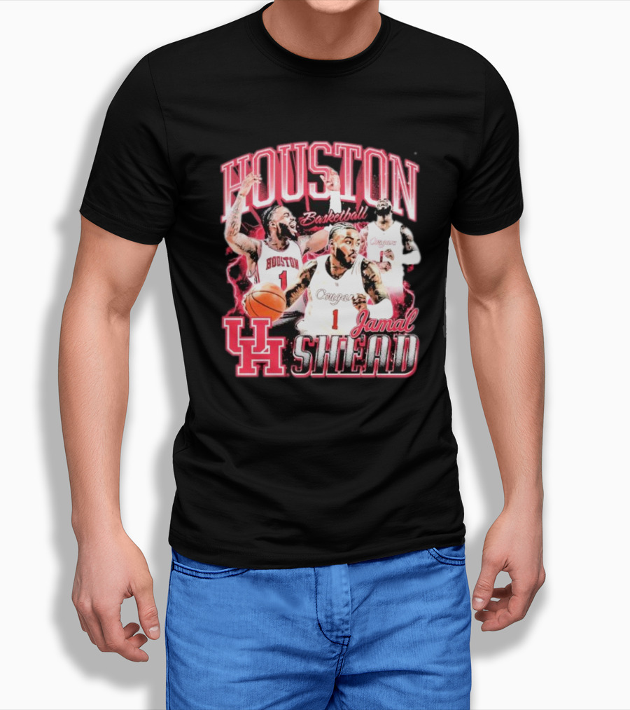 Jamal Shead Houston Cougars Basketball U H T-Shirt
