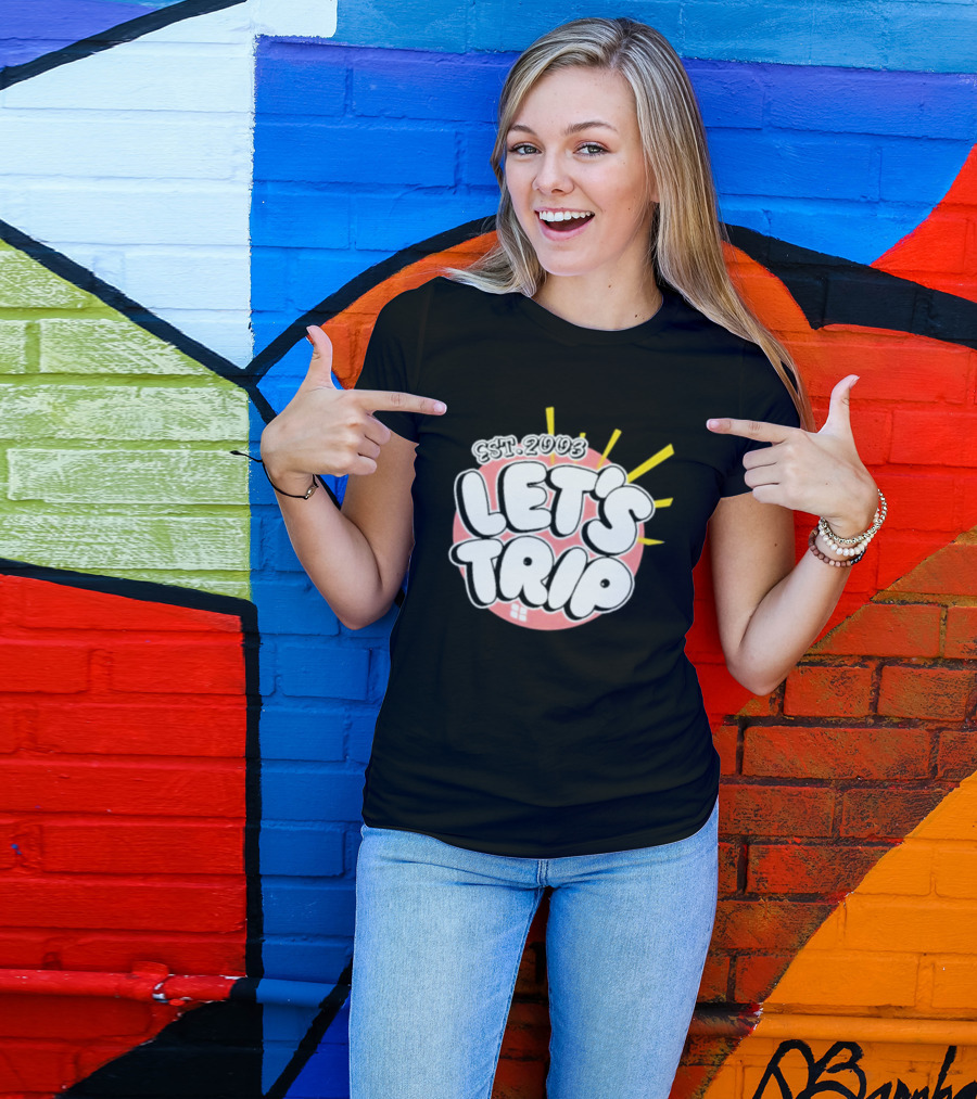 Let's Trip Bubble Est 2003 Sunburst T-Shirt