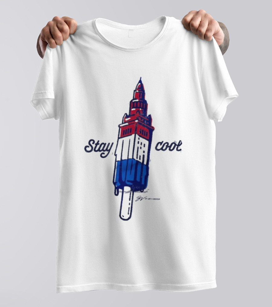 Stay Cool Cleveland Tower Popsicle T-Shirt