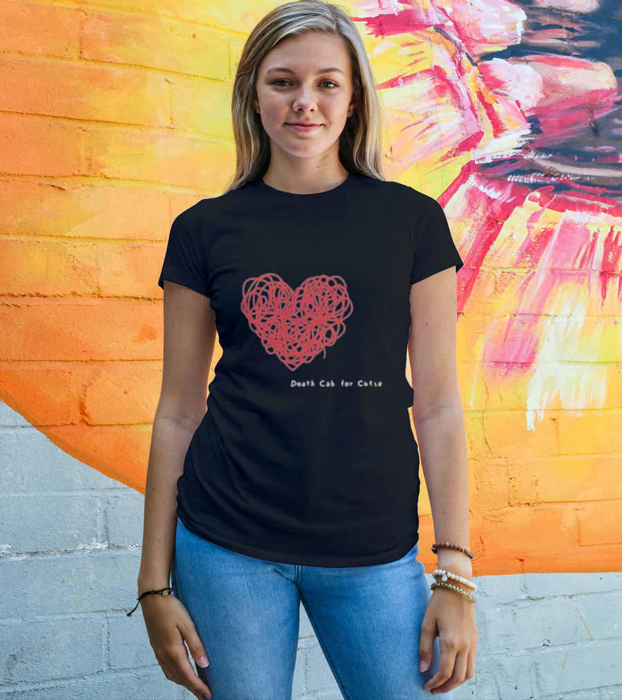 Death Cab For Cutie Heart Red Thread T-Shirt
