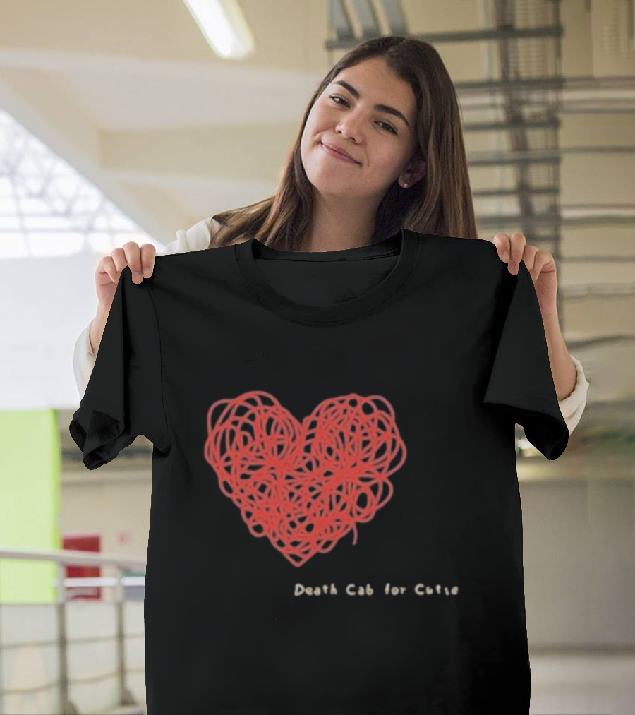 Death Cab For Cutie Heart Red Thread T-Shirt