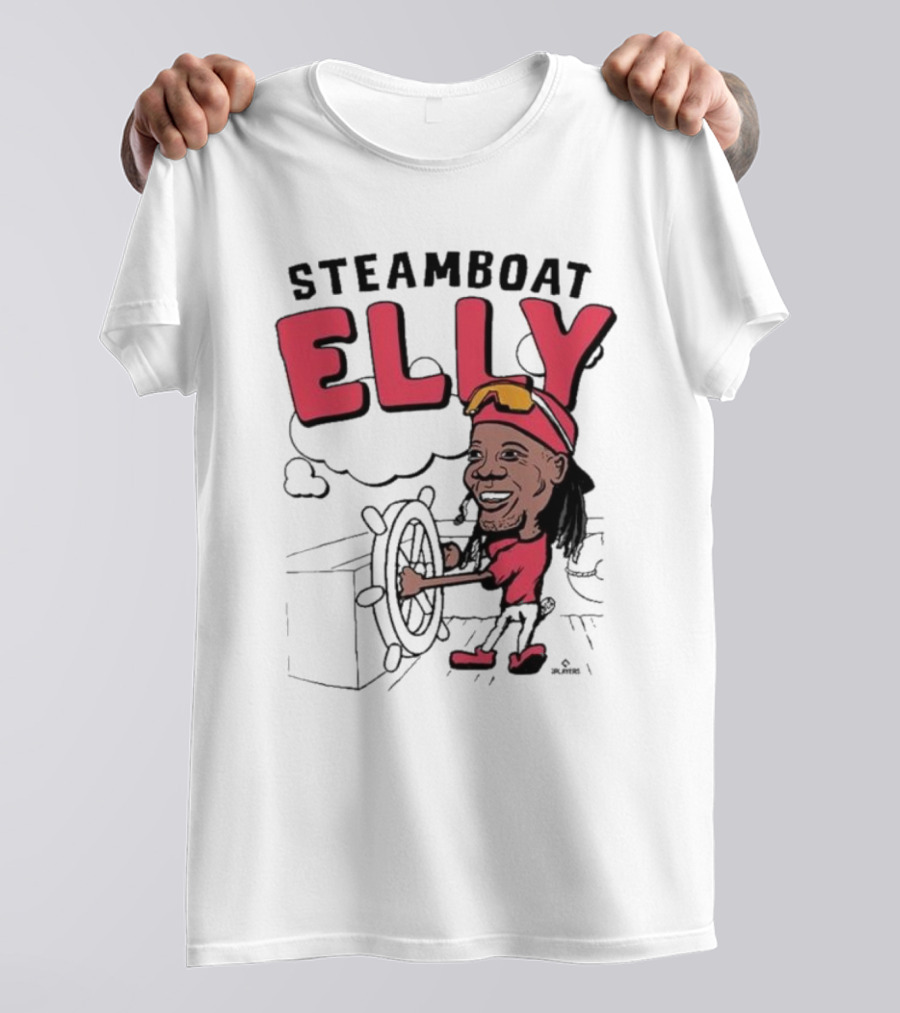 STEAMBOAT ELLY Elly De La Cruz Wheel Turner Cartoon T-Shirt