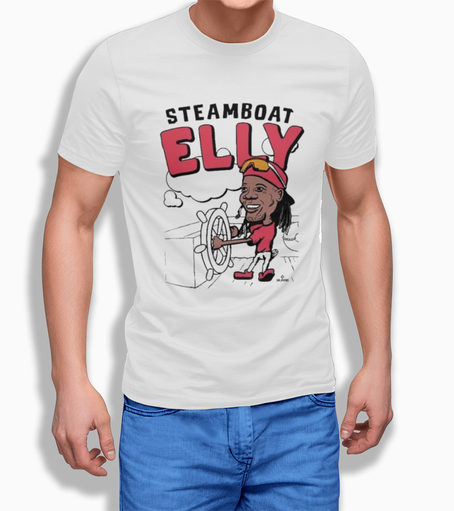 STEAMBOAT ELLY Elly De La Cruz Wheel Turner Cartoon T-Shirt