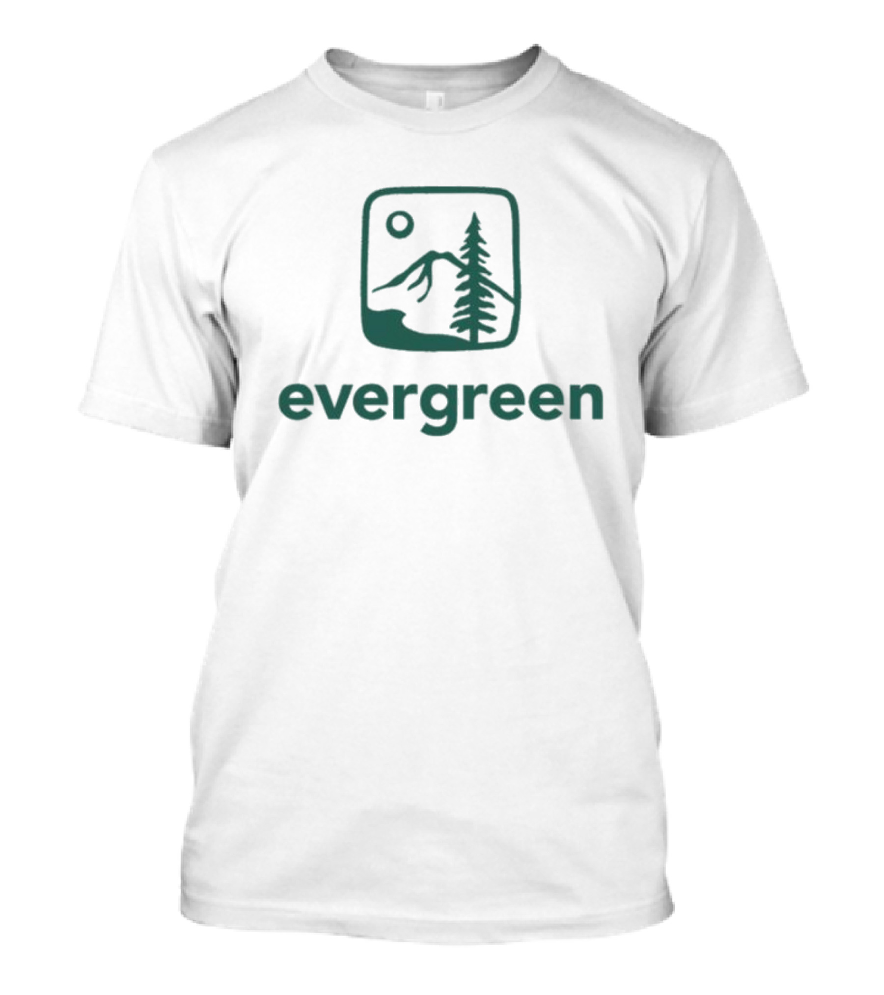 Evergreen State Mountain Pine Logo Ringer T-Shirt