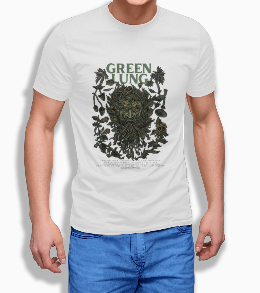 Green Lung Mythical Foliate Face Live At Hellfest T-Shirt