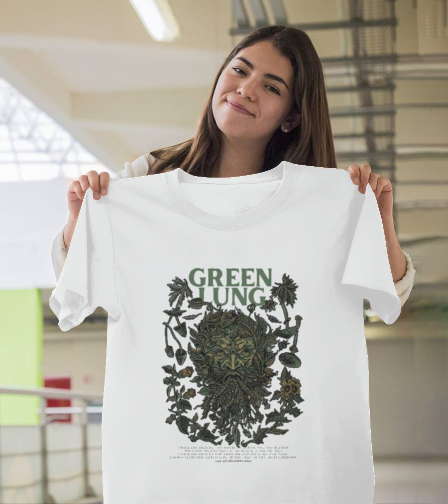 Green Lung Mythical Foliate Face Live At Hellfest T-Shirt