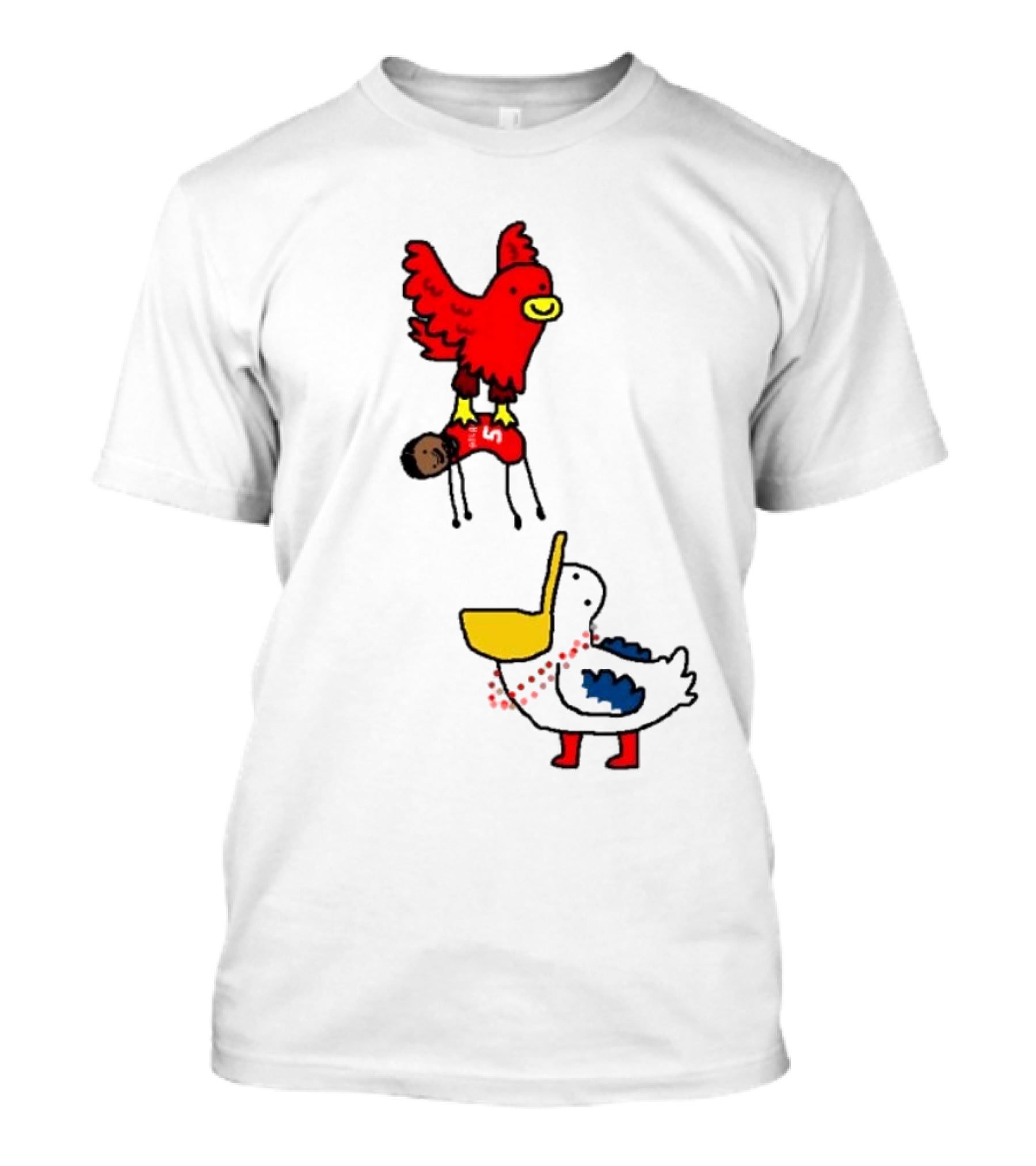 Hawks Trade Dejounte Murray To The Pelicans NBA Paint Bird Dunking Player T-Shirt