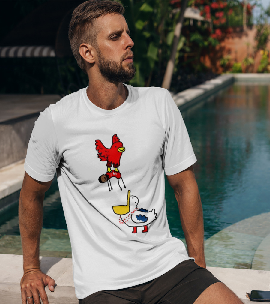 Hawks Trade Dejounte Murray To The Pelicans NBA Paint Bird Dunking Player T-Shirt