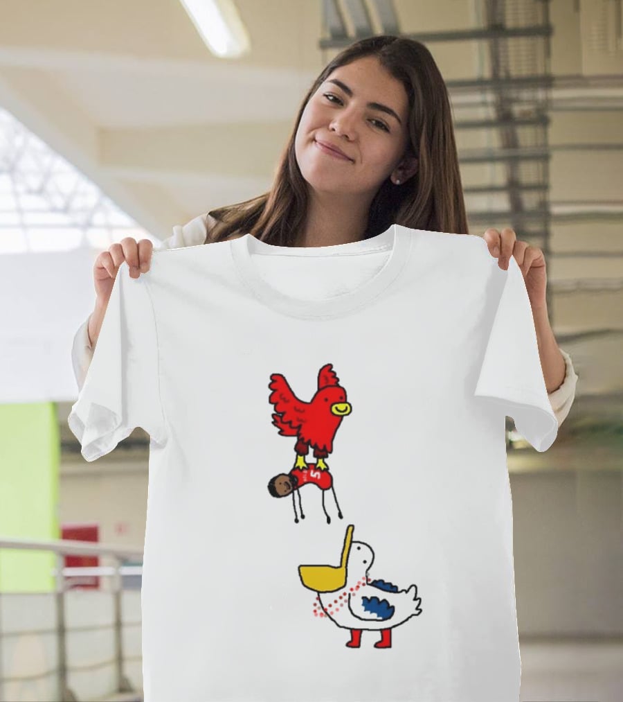 Hawks Trade Dejounte Murray To The Pelicans NBA Paint Bird Dunking Player T-Shirt