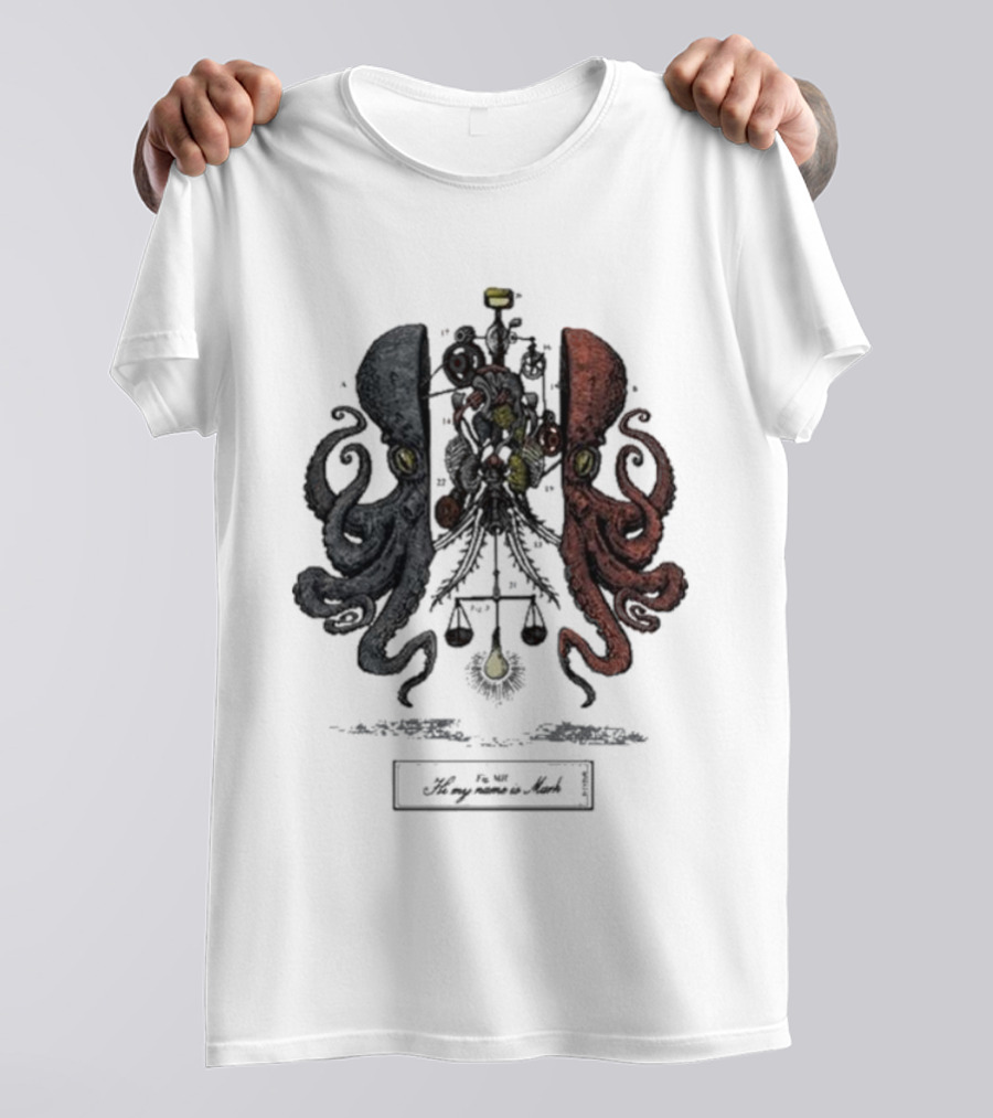 Hi My Name Is Mark Octopus Dissection T-Shirt