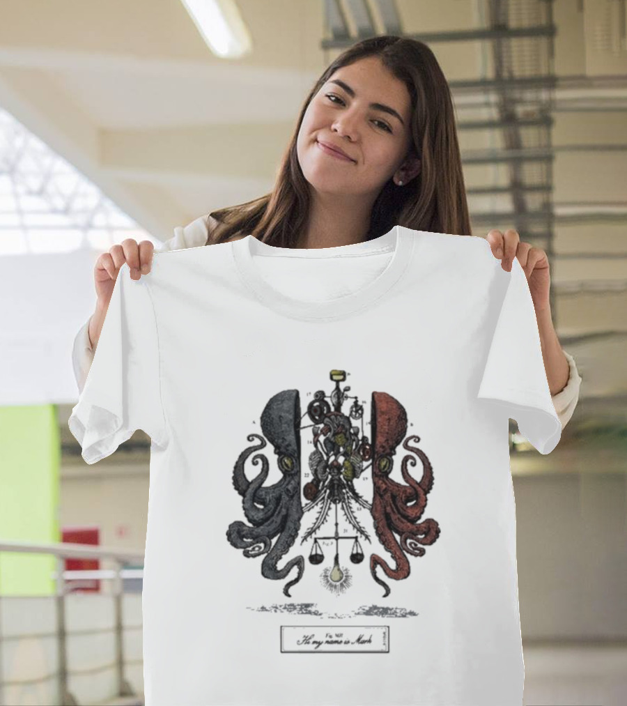 Hi My Name Is Mark Octopus Dissection T-Shirt