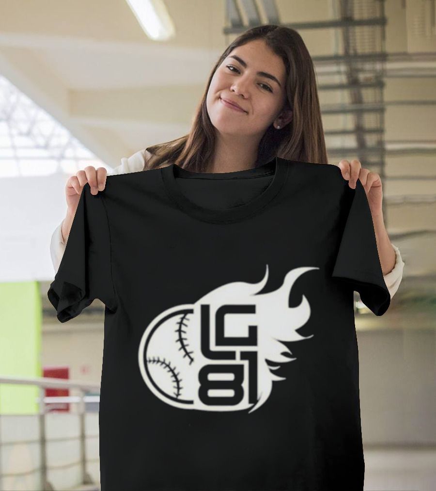 LG 81 Baseball Flames T-Shirt