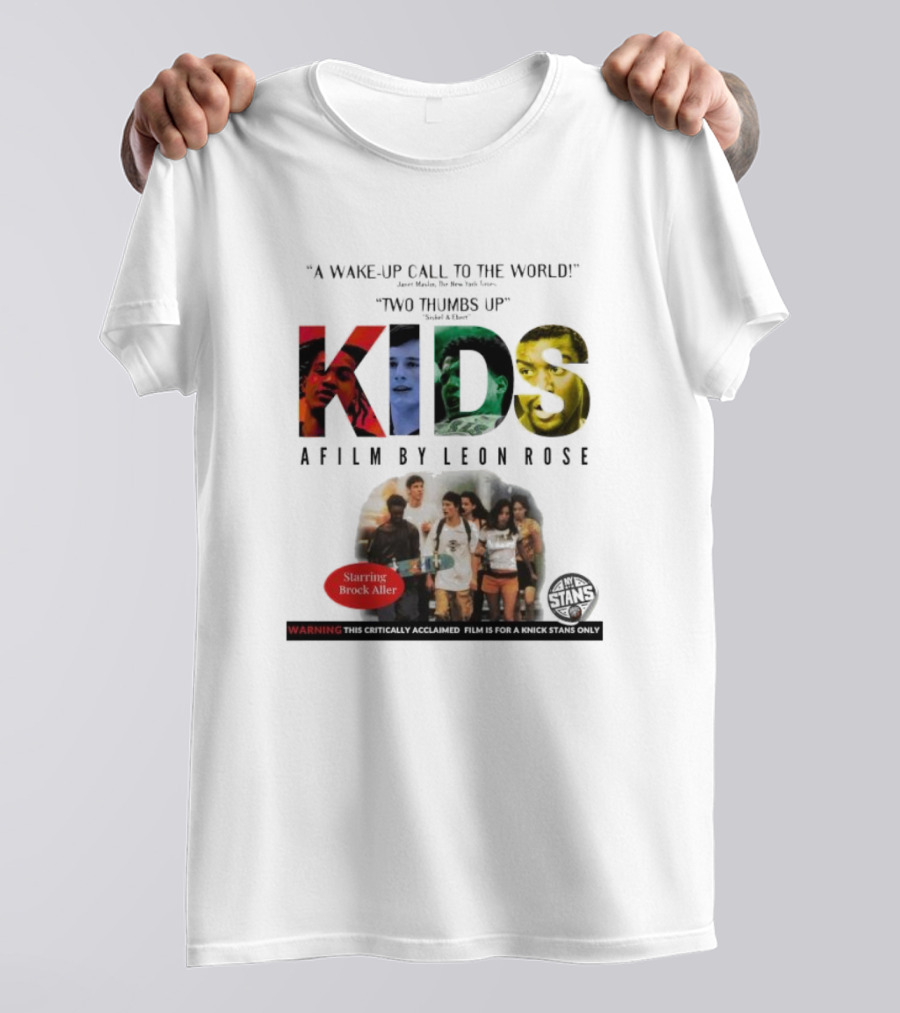 A Wake-up Call To The World Two Thumbs Up Kids A Film By Leon Rose Starring Brock Aller T-Shirt