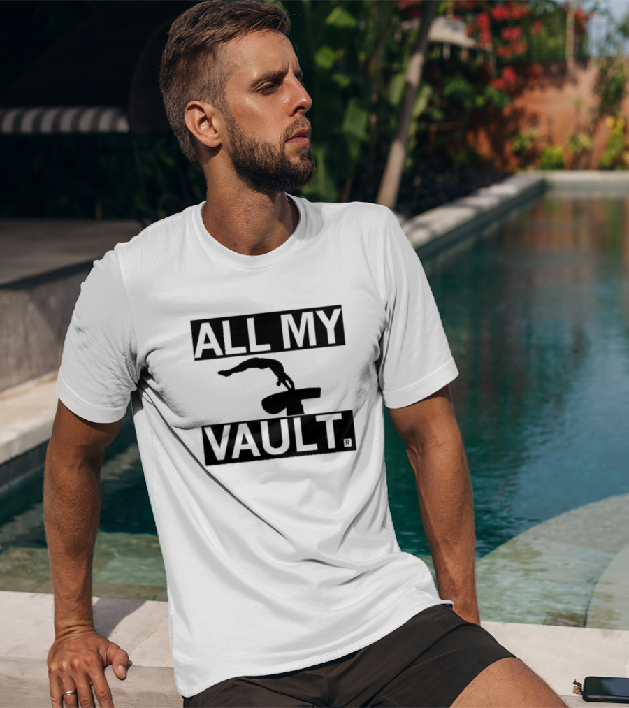 ALL MY VAULT Gymnastics Pommel Horse T-Shirt