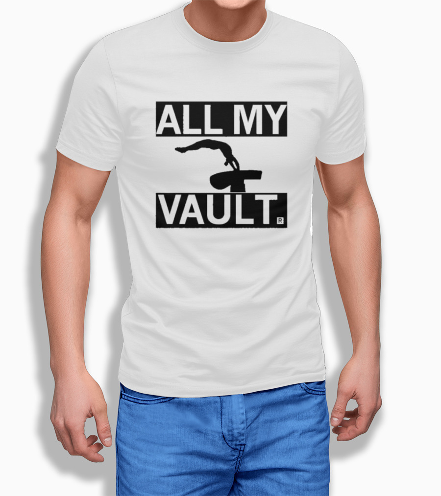 ALL MY VAULT Gymnastics Pommel Horse T-Shirt