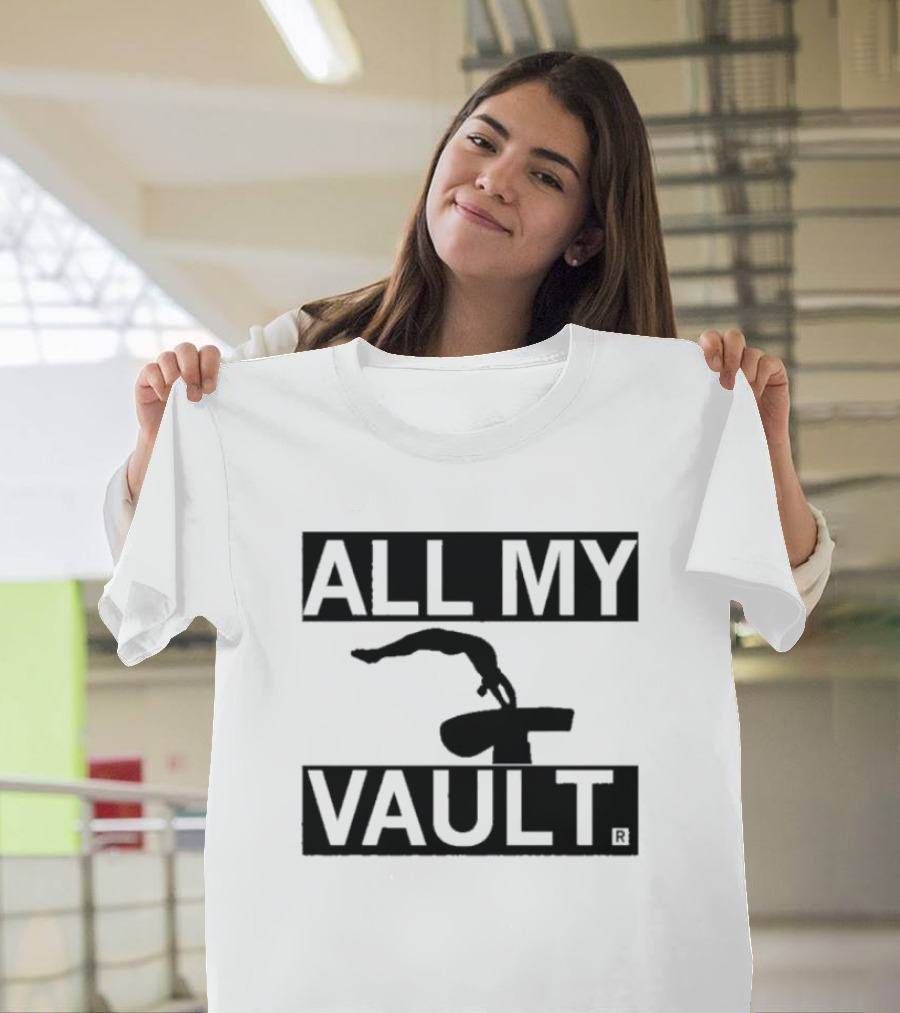 ALL MY VAULT Gymnastics Pommel Horse T-Shirt