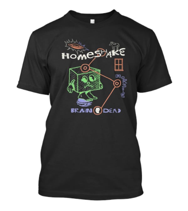 Brain Dead X Homeshake Horsie UFO Cube Brain Connection T-Shirt