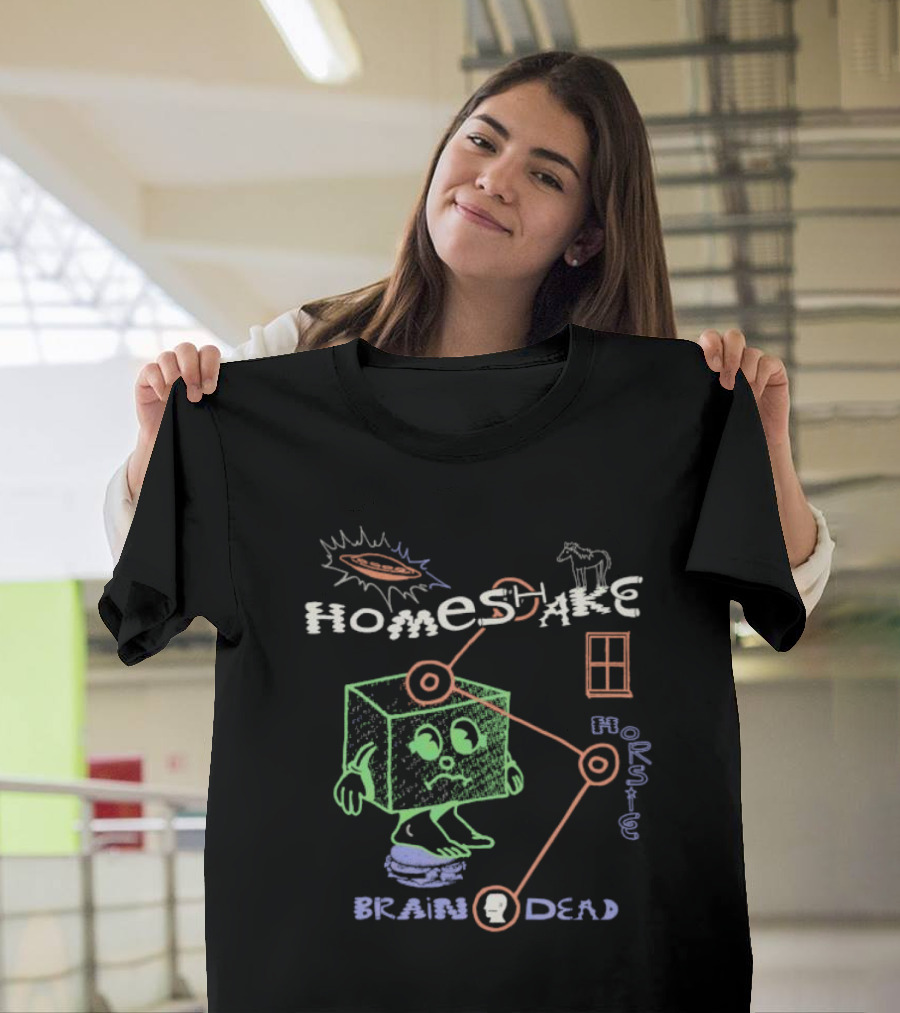 Brain Dead X Homeshake Horsie UFO Cube Brain Connection T-Shirt