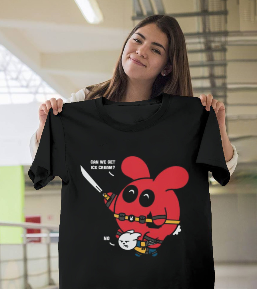 Can We Get Ice Cream No Exclusive Deadpool Rabbit T-Shirt