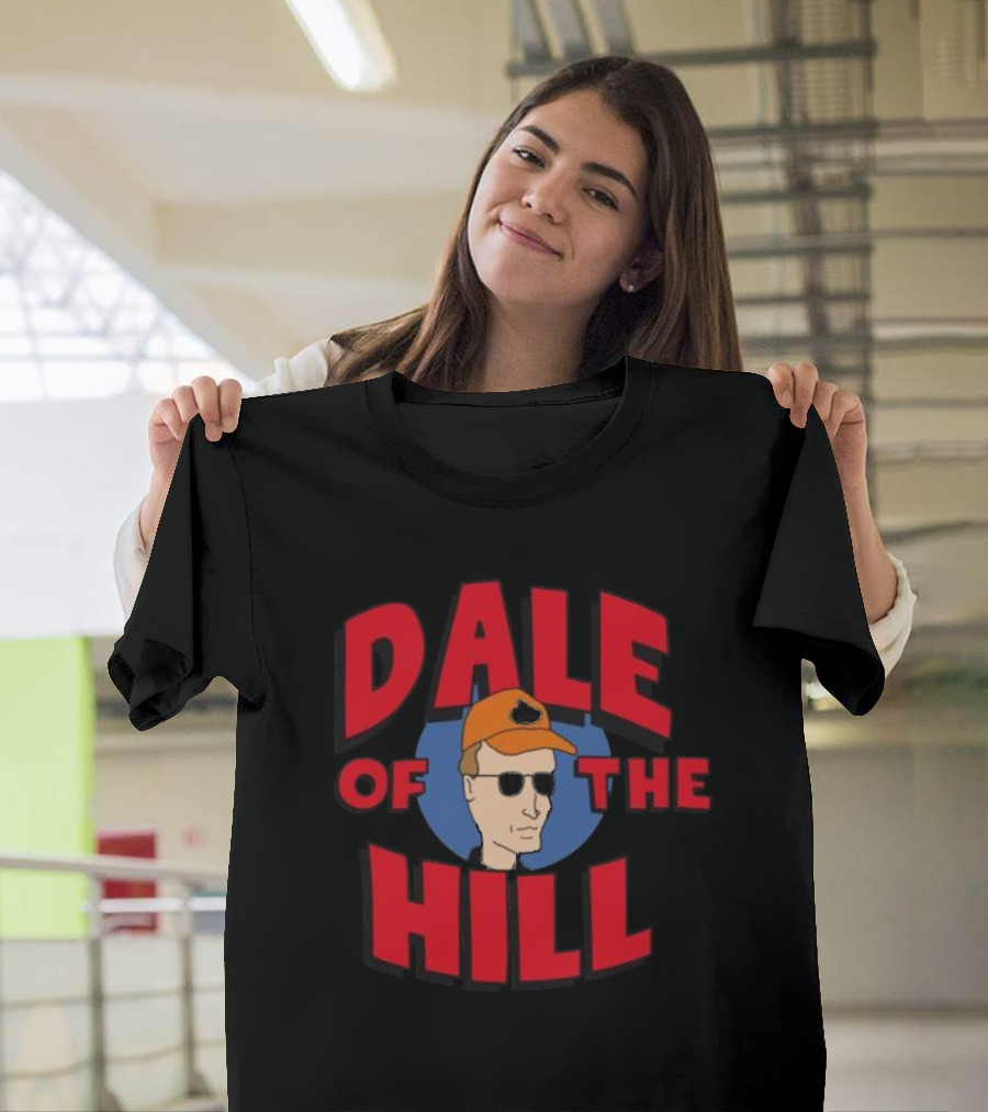Dale Of The Hill King Of The Hill Character With Sunglasses And Orange Hat T-Shirt