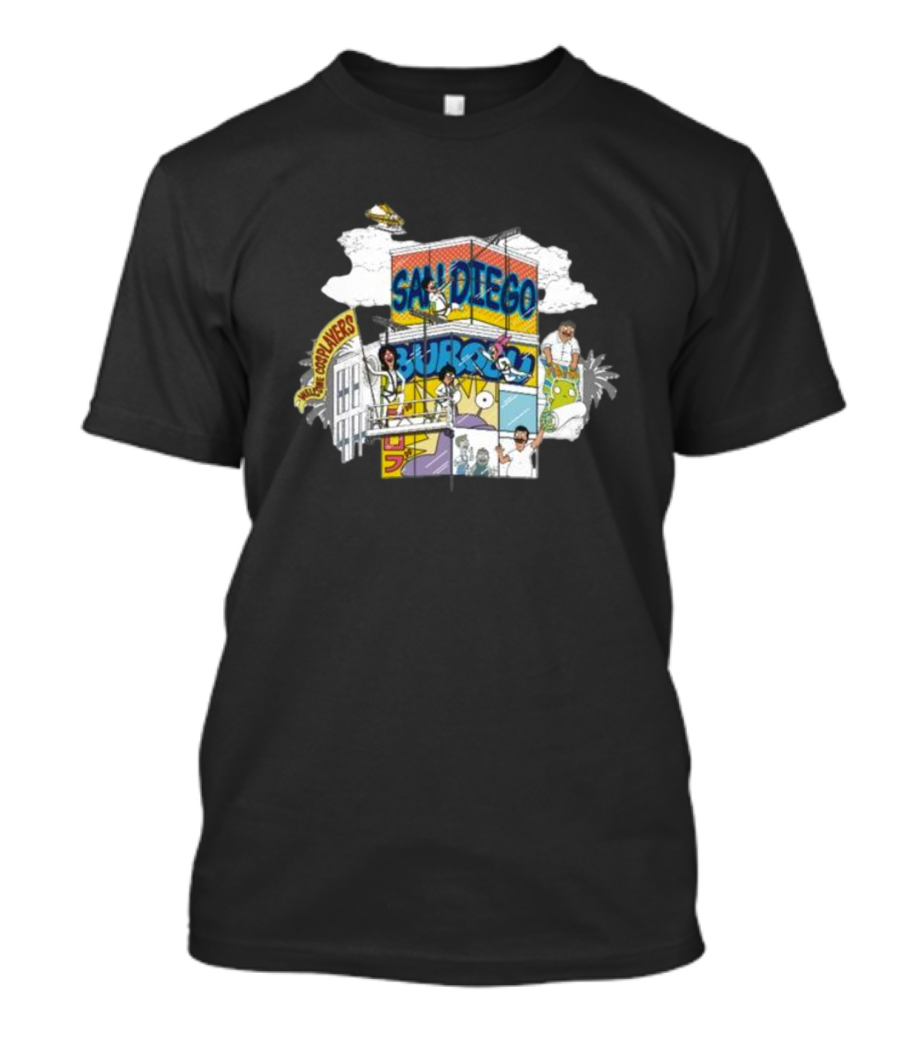 San Diego Skyscraper Happy Hour Crew T-Shirt