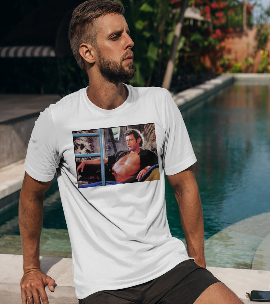 Ian Malcolm Jurassic Park Iconic Scene T-Shirt