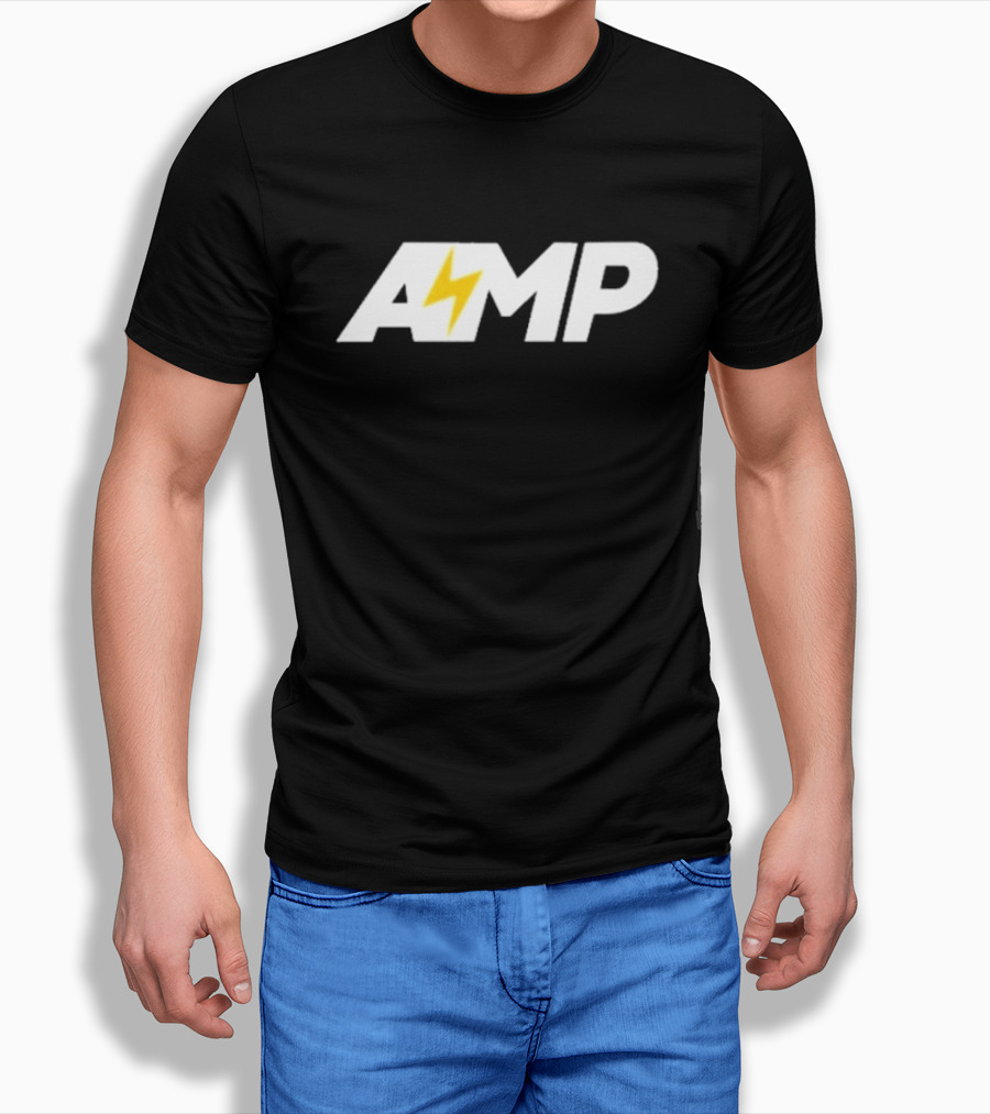 Kai Cenat AMP Farm Logo With Lightning Bolt T-Shirt