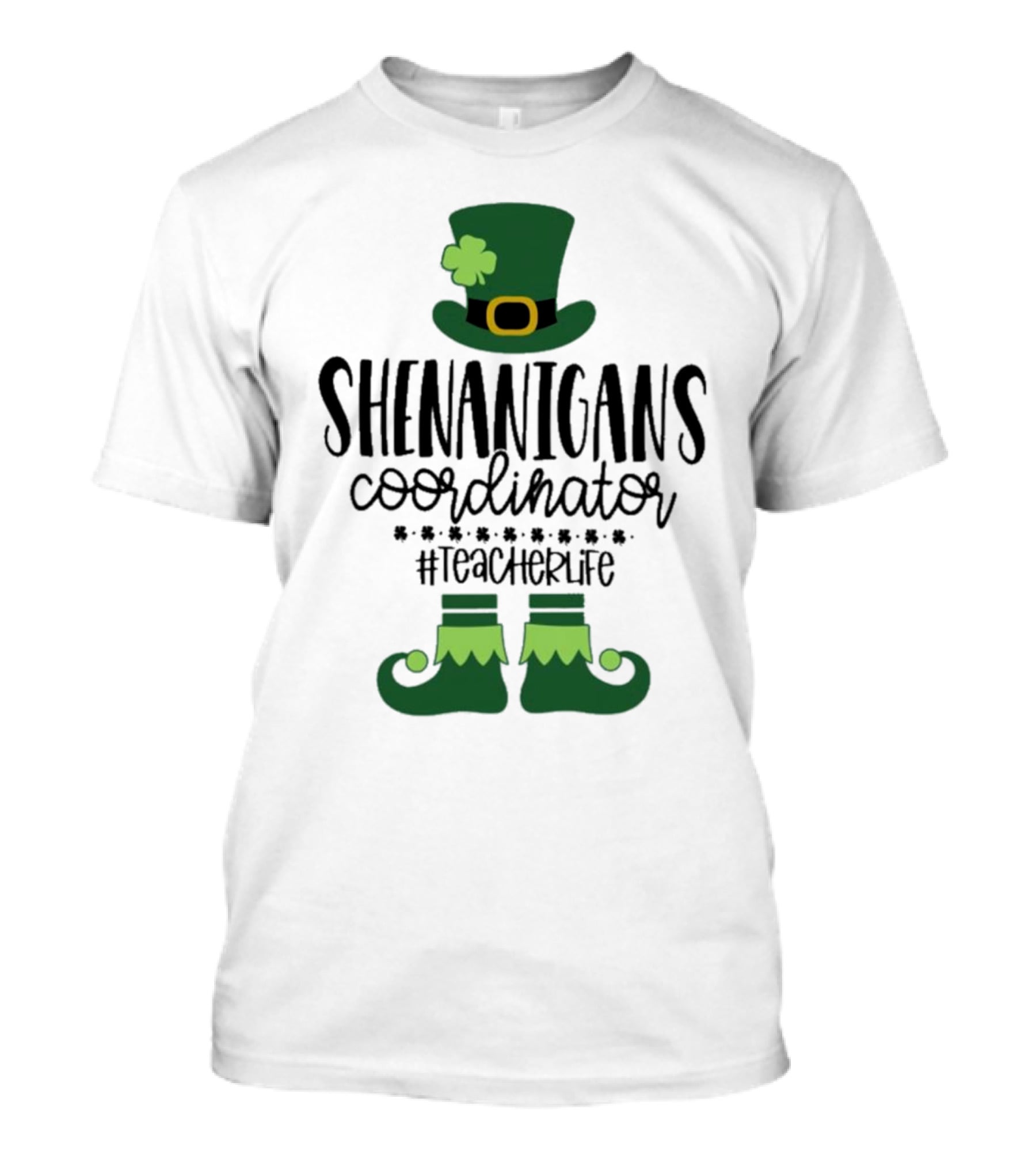 Shenanigans Coordinator #TeacherLife St Patrick's Day Elf T-Shirt