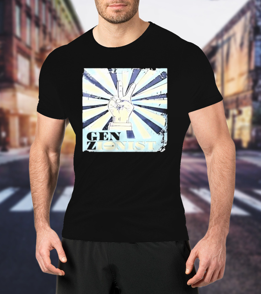 Gen Zionist Peace Sign Victory Hand T-Shirt