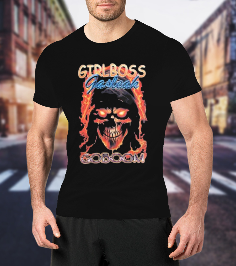 GIRLBOSS GASTEAK FIRE SKULL GOBOOM T-Shirt